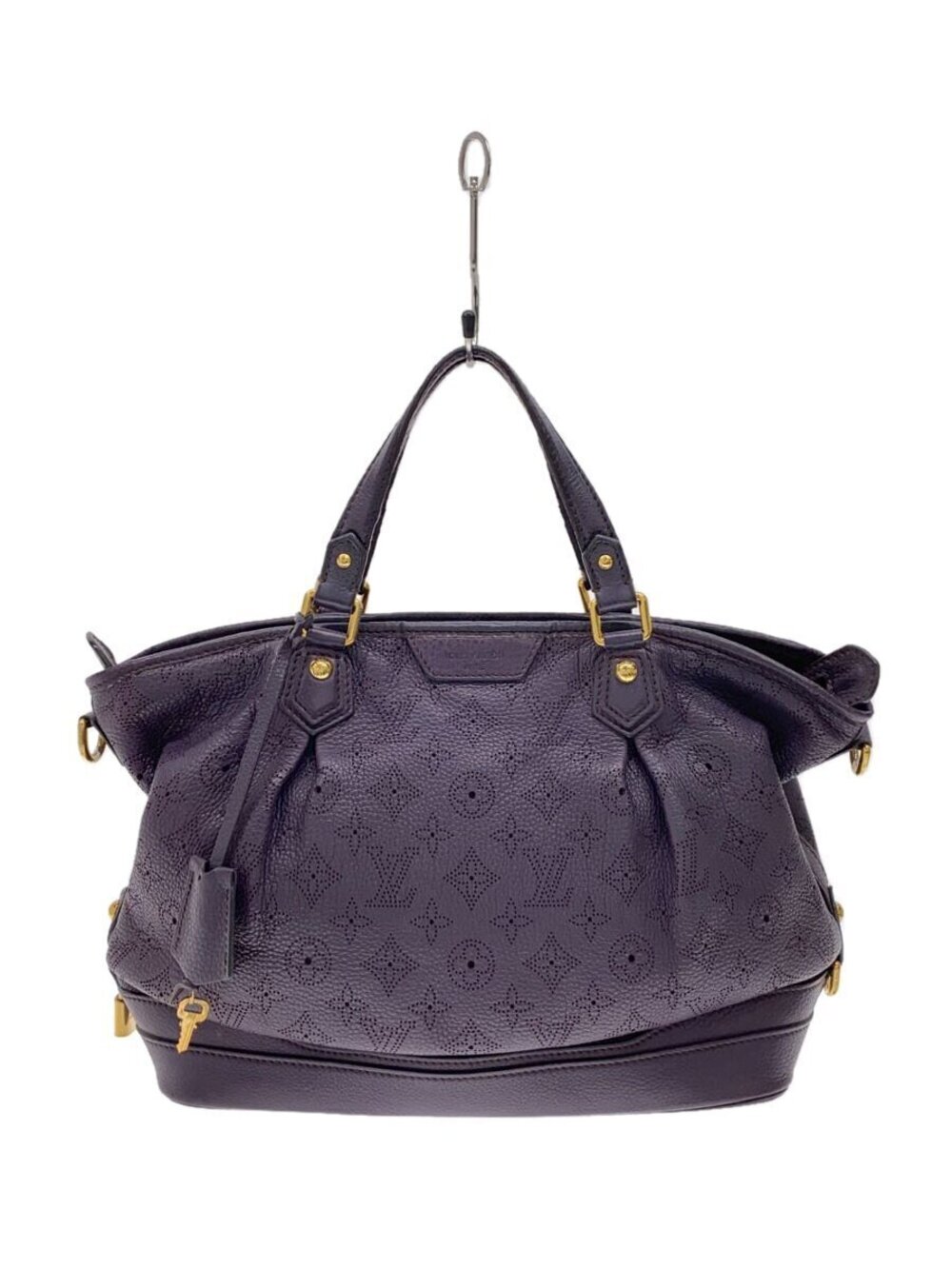 LOUIS VUITTON Stella Mahina Purple Leather Bag